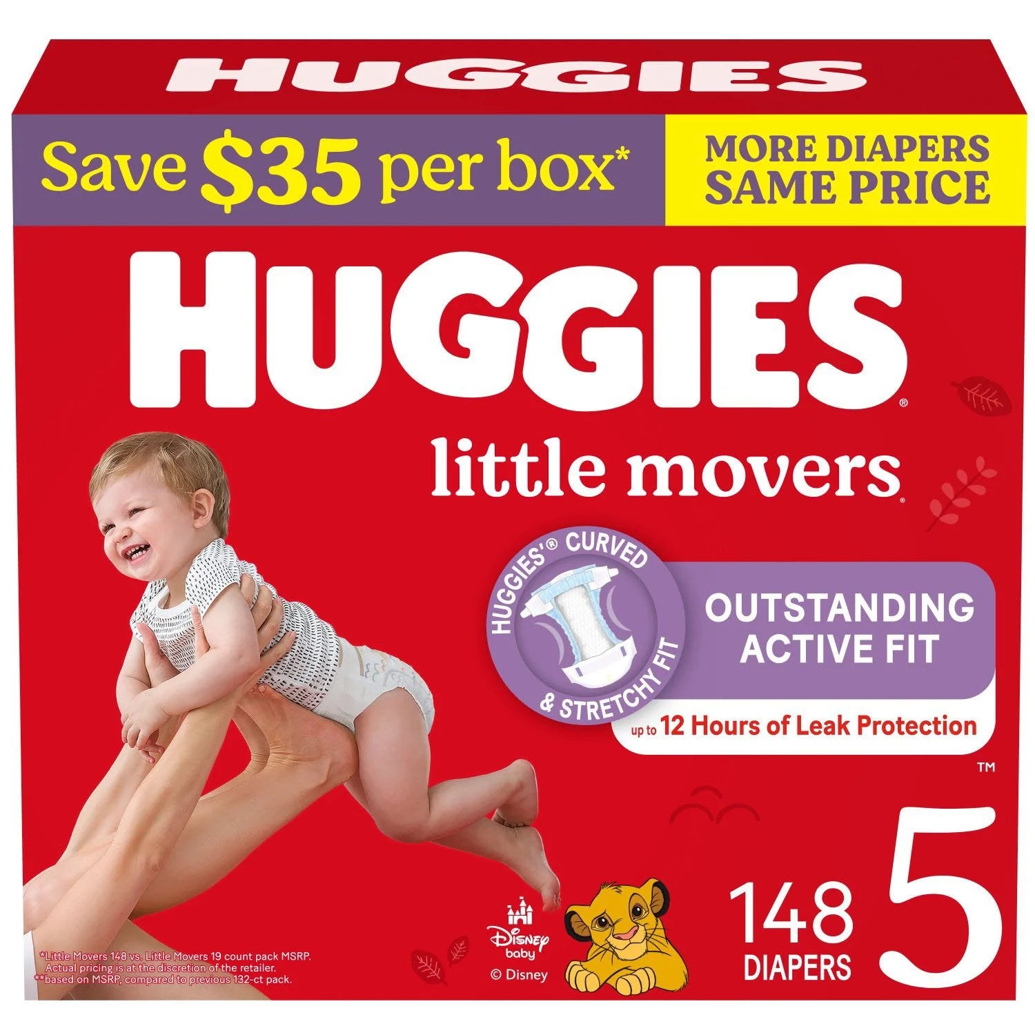Huggies Little Movers Baby Diapers, Size 5 - Bellso